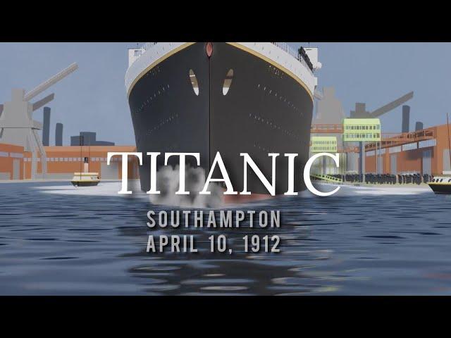 TITANIC | Leaving Port of Southampton 04/10/1912 | Titanic Month Video 4