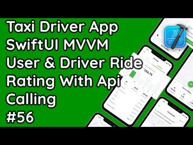 SwiftUI MVVM Native iOS: Submit User & Driver Ride Rating with API Calling #56