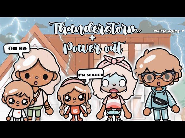 There was a *THUNDERSTORM*️ !!|| VOICED || Toca Boca roleplay 