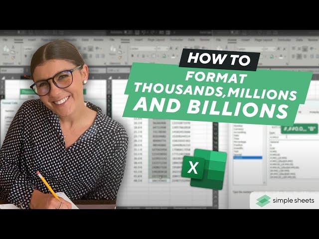 How to Format Millions, Thousands & Billions in Excel !