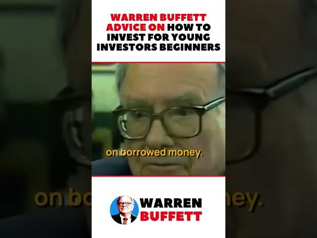 Warren Buffett Advice on How To Invest for Young Investors Beginners #shorts