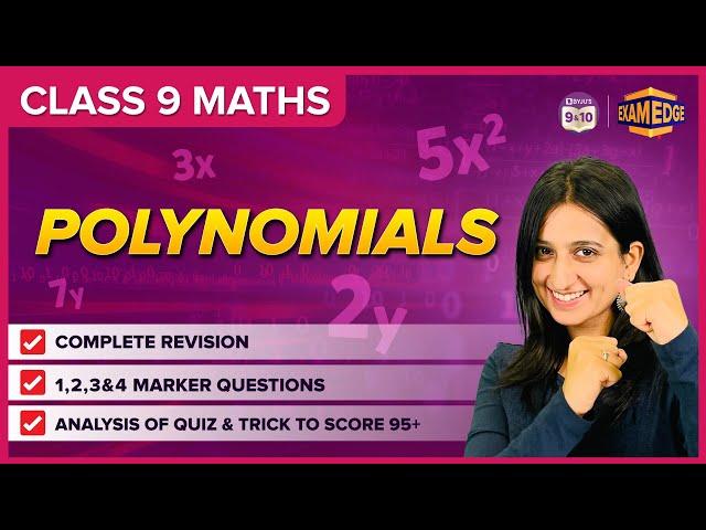 Polynomials | Concepts and Important Questions | Chapter 2 | Class 9 | Maths | BYJU'S Exam Edge