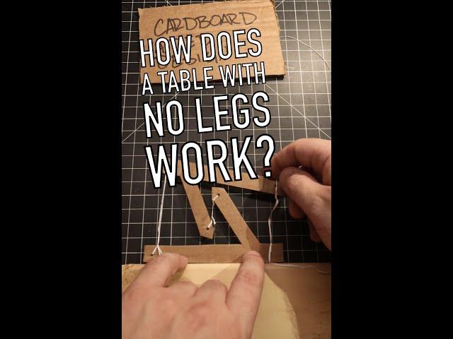 How does a table with rope legs work? Tensegrity!