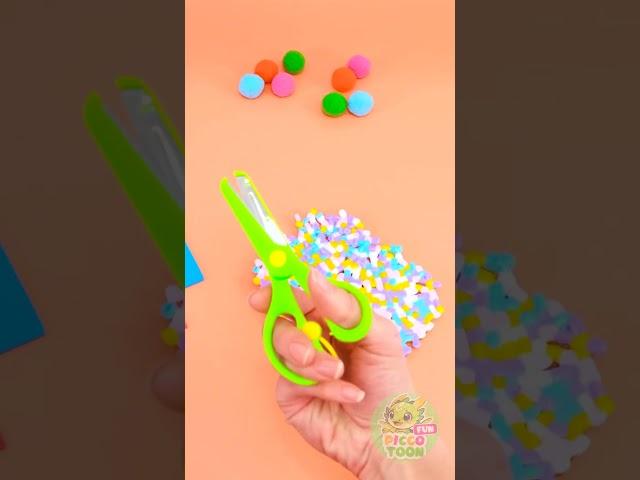 ⭐ Colorful Straw Brooch DIY! ️ Perfect Craft for Kids! 