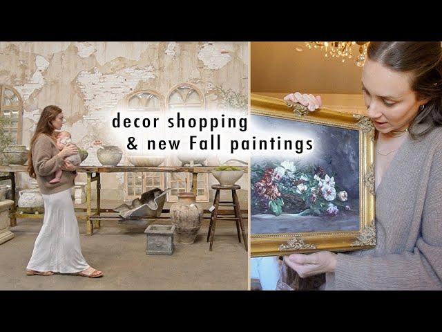 decor shopping & new FALL PAINTINGS