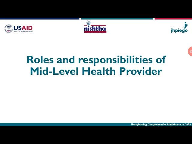 Roles and Responsibilities of MLHP