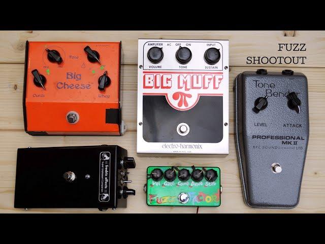 fuzz shootout: BIG MUFF vs FUZZ FACTORY vs TONE BENDER vs SHIN-EI vs BIG CHEESE