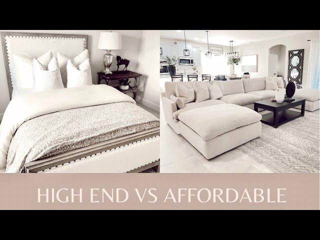 HIGH END VS AFFORDABLE FURNITURE & DECOR | HOW TO GET THE LOOK FOR LESS | RESTORATION HARDWARE DUPES