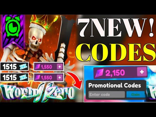 ️ALL NEW️ WORLD ZERO NEW WORKING CODES 2024_ ROBLOX WORLD ZERO CODES 2024_ World Zero Codes 2024.