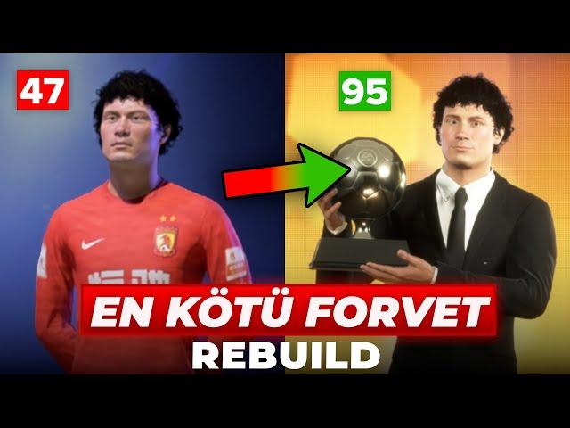 EN KÖTÜ FORVETİ DÜNYANIN EN İYİ FUTBOLCUSU YAPMAK! // FIFA 22 OYUNCU KARİYERİ REBUILD