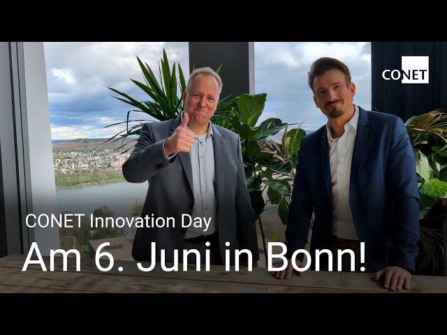 Erstmals am Neuen Kanzlerplatz in Bonn: CONET Innovation Day am 6. Juni!