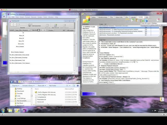 Creating FileMaker Scripts with FmPro Migrator [Windows]