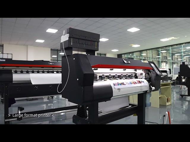 Locor printer factory display room eco solvent printing machine manufacturer