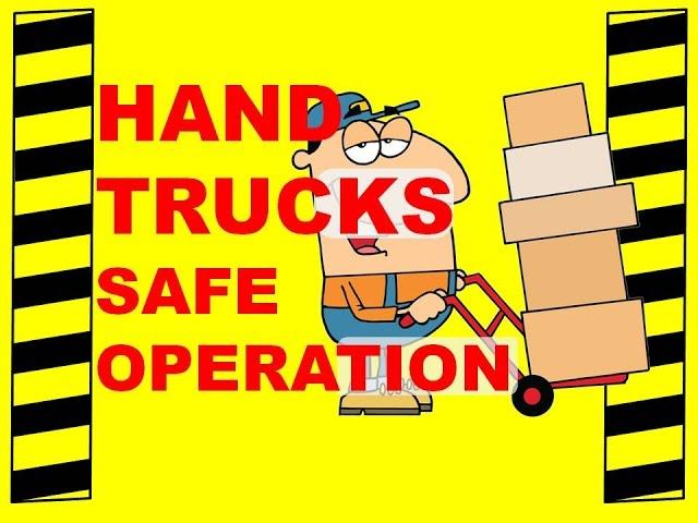 HAND TRUCK SAFE OPERATION - SAFETY TRAINING VIDEO - BACK INJURY, BACK STRAINS & SPRAINS