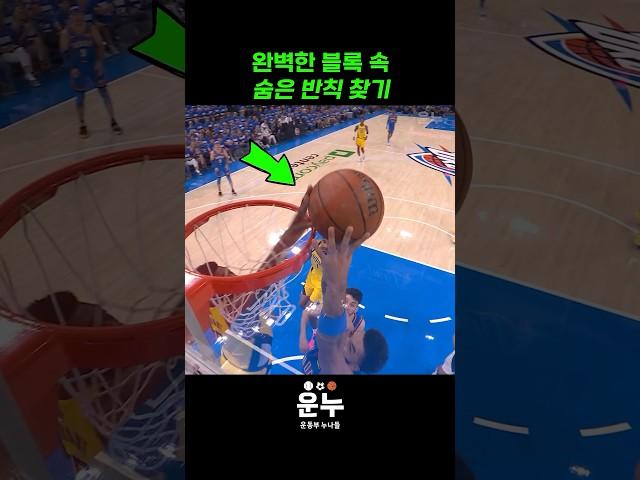 완벽한 블록 속 숨은 반칙 찾기 #농구