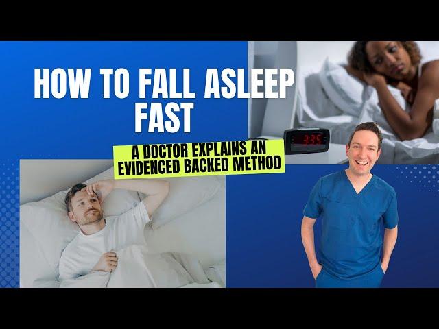 Doctor explains the BEST WAY to FALL ASLEEP FAST when your mind doesn't want you to #sleep #hack