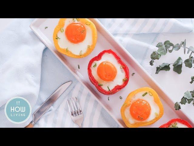 【創意料理】甜椒肉糜蒸蛋 Steam Color Pepper with Meat and Egg │HowLiving美味生活