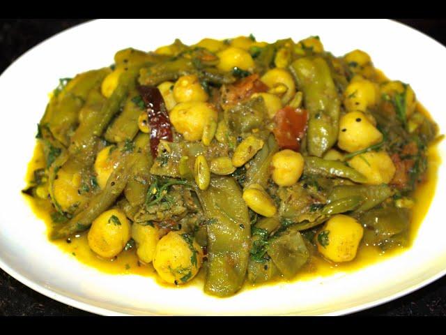 সিম আলুর চড়চড়ি রেসিপি// Seem Alu chorchori | niramish sim charchari recipe bangla