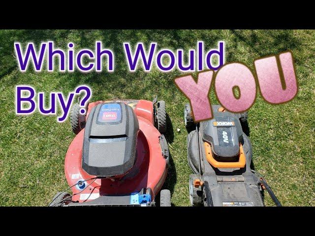 Toro Personal Pace V WORX Power Share: Are Big Battery Mowers Better Than Small