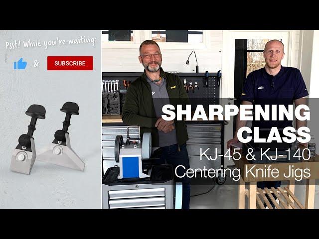 Demonstrating Tormek’s Centering Knife Jigs KJ-45 & KJ-140  | Part 16 | Tormek Live Sharpening Class