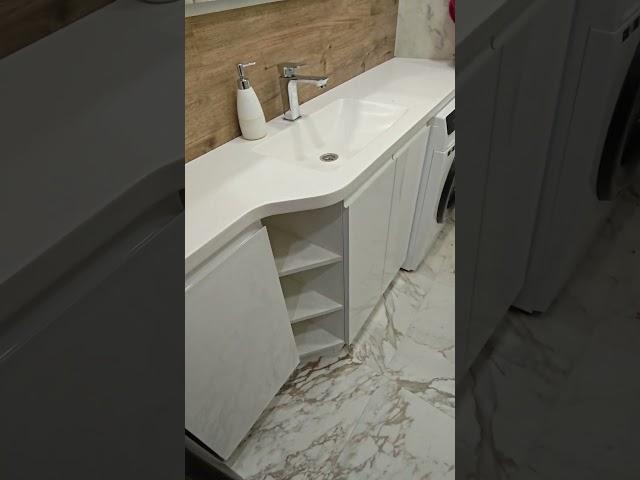 Шкаф под мойку в ванной комнате (зак-5741) #interiordesign #home #ванная #ваннаякомната