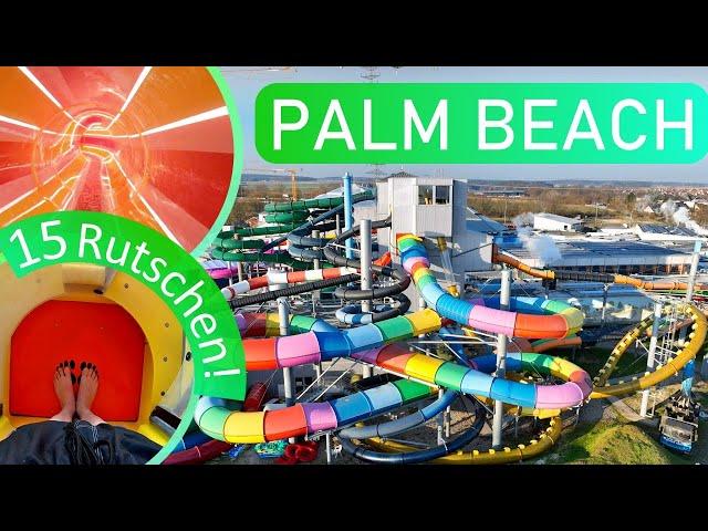 Alle Indoor-Wasserrutschen im Palm Beach! | Winter-Edition 2023 | 4K Onride