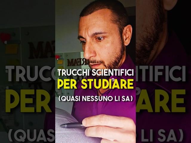 I TRUCCHI per Studiare (Nuove Ricerche Scientifiche Stranissime) #scienza