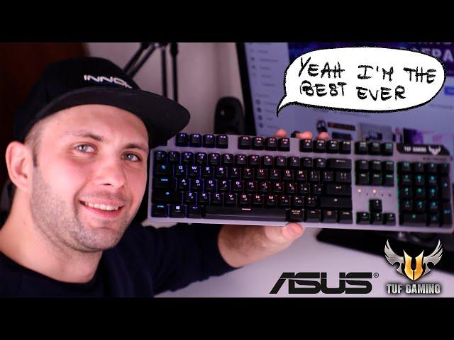 Asus Tuf Gaming K7 - лучшая механическая клавиатура 2020, можно МЫТЬ водой