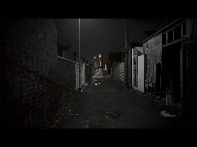 Blackpool Central & Red Light Area by Night