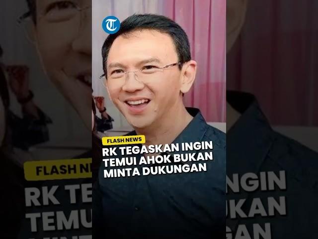 Paham Status Ahok, Ridwan Kamil Tegaskan Ingin Bertemu Bukan Maksud Minta Dukungan di Jakarta
