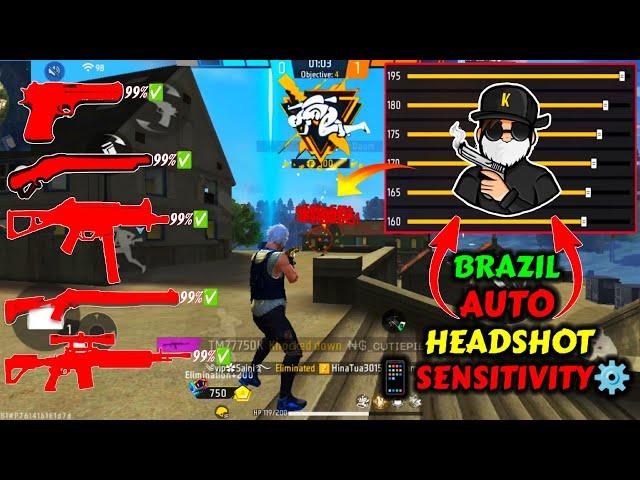 Free Fire Headshot setting 2024  Best Sensitivity Settings ️| Sensitivity + Hud Settings Free Fire