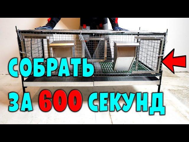 Новая клетка для кроликов. Собрать за 600 секунд!