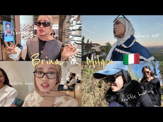 everything from truffle hunting to shopping to winery visits and galleria dinners - a milano vlog 