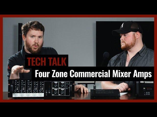 Review Best Multi-Zone Powered Audio Mixer Amplifiers with 4 Zones on Pro Acoustics Tech Talk Ep 9