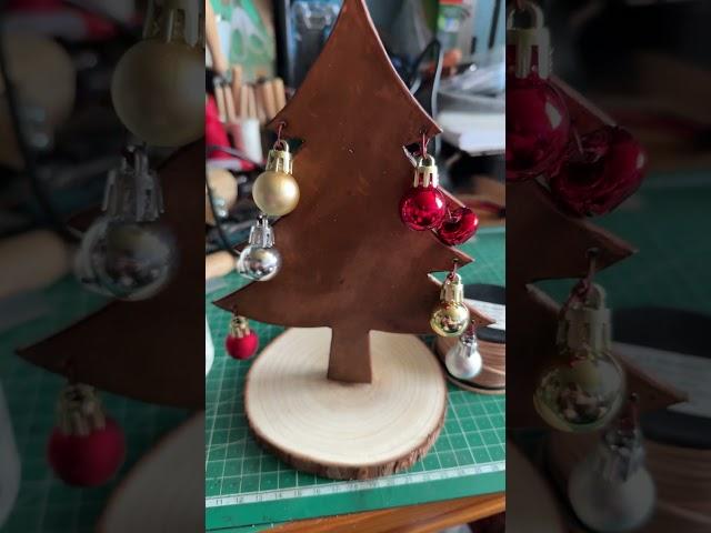 DIY Weihnachten Leder Holz