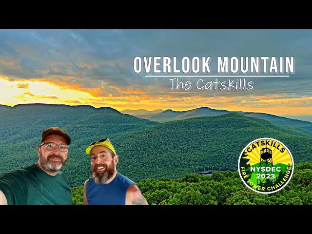 Hiking Overlook Mountain and Overlook Mountain Fire Tower in the Catskills high above Woodstock