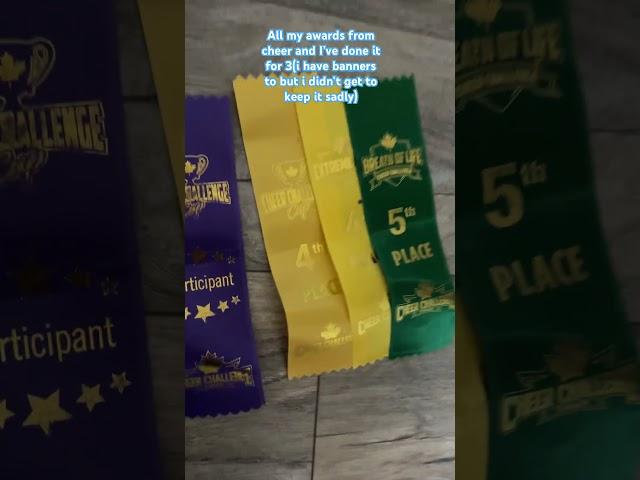 All my cheer awards I’ve won in 3 years! #cheer #awards #cssawards