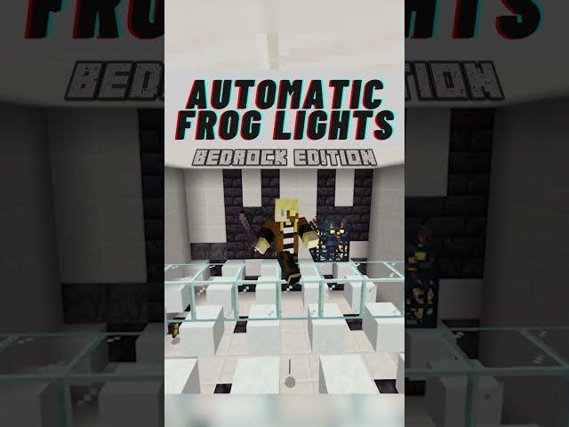 Minecraft Automatic Frog Light Farm Tutorial [Bedrock 1.21+] #shorts