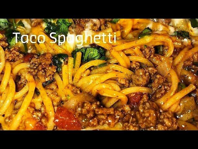 Best TACO SPAGHETTI ONE POT I Easy Recipe #pasta