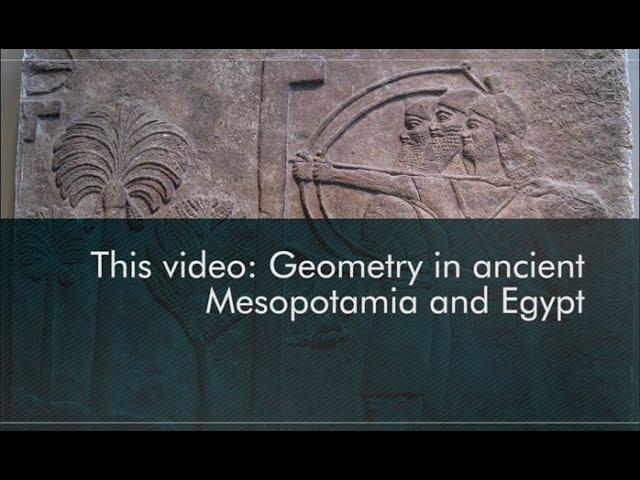 Old Babylonian mathematics and Plimpton 322: Geometry in ancient Mesopotamia and Egypt