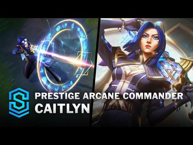 Prestige Arcane Commander Caitlyn Skin Spotlight - Pre-Release - PBE Preview - League of Legends