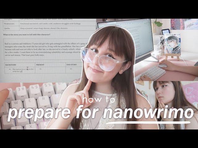 HOW TO PLAN FOR NANOWRIMO⏳️(MY PLANNING GUIDE) | writing a novel in one month! preptober