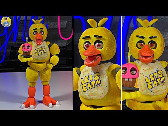 CHICA THE CHICKEN FROM FNAF MOVIE (MOVING EYES)  PORCELAIN SCULPTURE