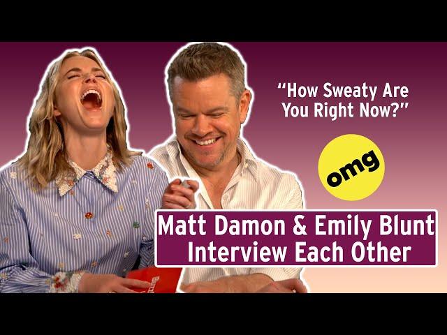 Emily Blunt and Matt Damon Interview Each Other