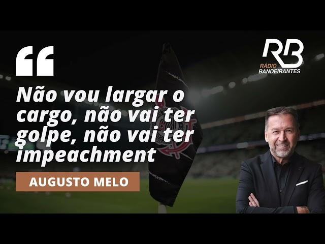 "Estamos formando uma estrutura para o Corinthians novamente", diz Augusto Melo | Concentração