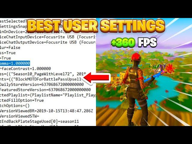 The Best Game USER SETTINGS TO GET RID OF FORTNITE FPS STUTTERS AND LAG IN CHAPTER 2 REMIX...