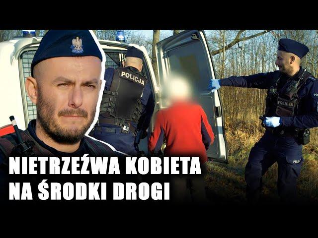 Nietrzeźwa błąkała się po ulicy. "Wnuczek śpi nawalony". Policjanci z sąsiedztwa