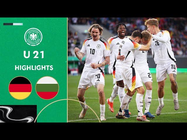 U 21 secures ticket to the EUROS! | Germany vs. Bulgaria 2-1 | Highlights | Under-21 EURO Qualifier