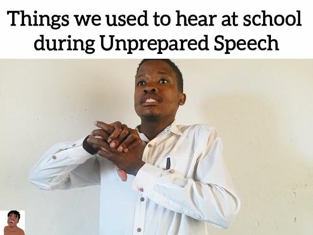 Things we used to hear at school during Unprepared Speech @pasekacomic.