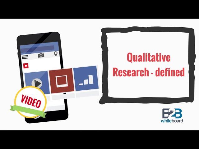 Qualitative research - defined